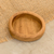 Mini wood snack plate, 'Ethereal Delights' - Handcrafted Mini Oval-Shaped Conacaste Wood Snack Plate