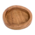 Mini wood snack plate, 'Ethereal Delights' - Handcrafted Mini Oval-Shaped Conacaste Wood Snack Plate