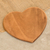 Wood cheese board, 'Delicious Love' - Handcrafted Heart-Shaped Conacaste Wood Cheese Board