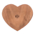 Wood cheese board, 'Delicious Love' - Handcrafted Heart-Shaped Conacaste Wood Cheese Board