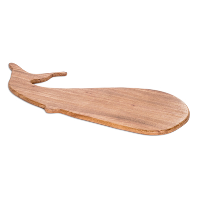 tabla de quesos de madera - Tabla de quesos artesanal de madera de conacaste con forma de ballena