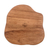 Wood cheese board, 'Abstract Flavors' - Handcrafted Polished Conacaste Wood Cheese Board