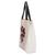Cotton tote bag, 'Purple Flora' - Hand-Painted Cotton Tote Bag with Purple Floral Motifs