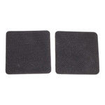 Rubber coasters, 'Tropical Experiences' (set of 2) - Set of 2 Rubber Coasters with Leafy and Frog Prints