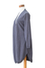 Cotton cardigan sweater, 'Indigo Winds' - Recycled Cotton Cardigan Sweater in a Solid Indigo Hue (image 2b) thumbail