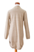 Cotton cardigan sweater, 'Beige Olive Winds' - Natural Cotton Cardigan Sweater in Beige and Olive Hues (image 2c) thumbail