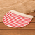 Cotton tortilla warmer, 'Fire' - Handwoven Cotton Tortilla Warmer with Red & White Stripes