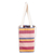 Foldable cotton wine bottle bag, 'Here's To Life' - Colorful Handwoven Foldable Cotton Wine Bottle Bag