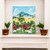 'Sheep Graze' - Impressionist Oil Landscape Painting of Sheep Grazing