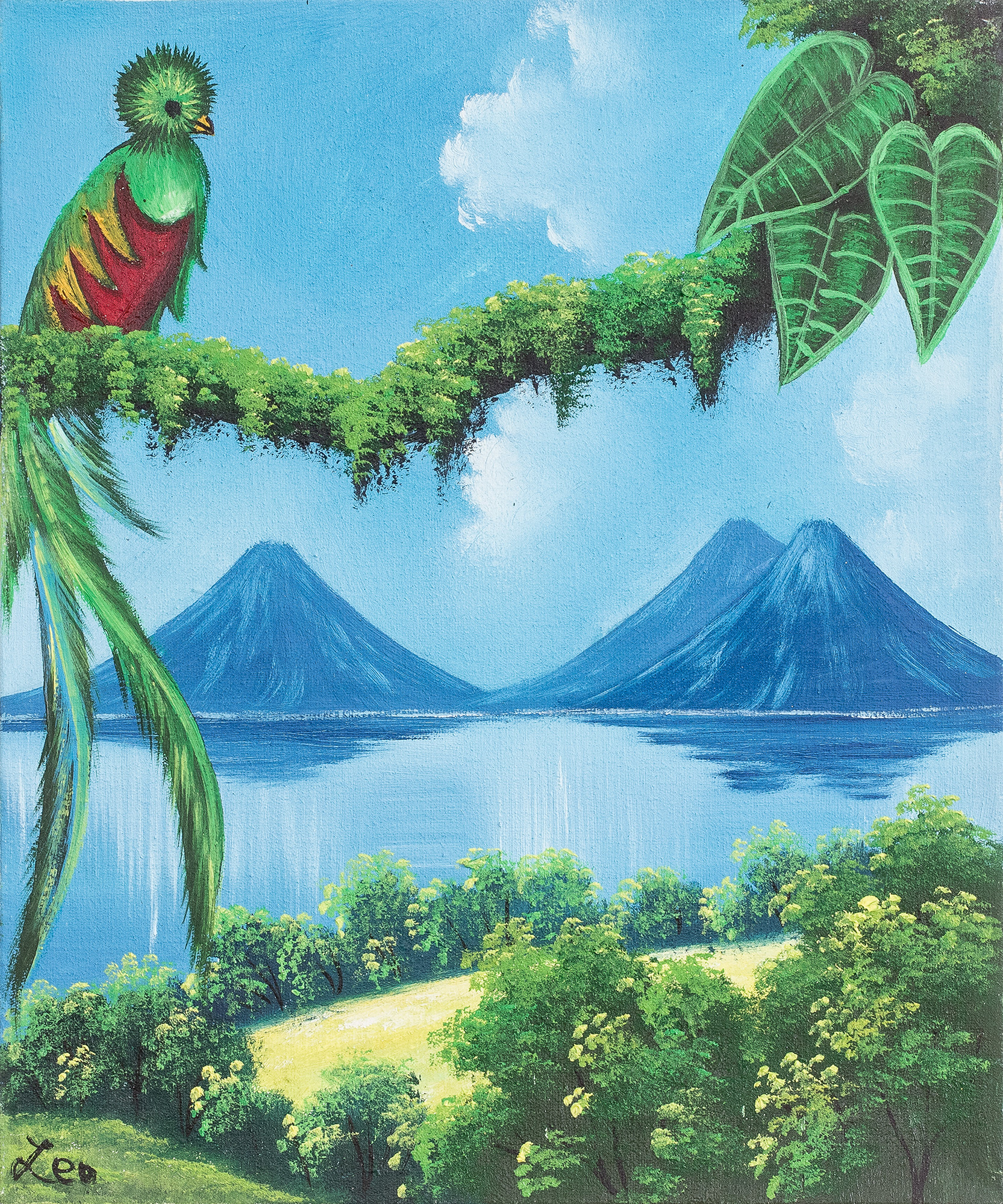 quetzal painting