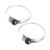 Jade drop earrings, 'Shadow Vitality' - Modern Sterling Silver Drop Earrings with Black Jade Jewels (image 2c) thumbail