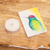 Wood magnet, 'colourful Hummingbird' - Pinewood Hummingbird Magnet Crafted and Painted by Hand