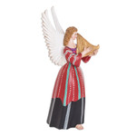 Ceramic figurine, 'Solola' - Hand-Painted Angel-Themed Folk Art Ceramic Figurine
