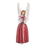 Ceramic angel sculpture, 'Santiago Atitlan' - Guatemalan Hand-Painted Colorful Ceramic Angel Sculpture