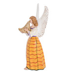 Ceramic angel sculpture, 'San Pedro Sacatepequez' - Colorful Hand-Painted Angel-Themed Ceramic Sculpture