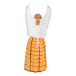 Ceramic angel sculpture, 'San Pedro Sacatepequez' - Colorful Hand-Painted Angel-Themed Ceramic Sculpture