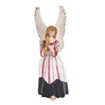 Ceramic angel sculpture, 'Solola in White' - Lovely Hand-Painted Angel-Themed Ceramic Sculpture