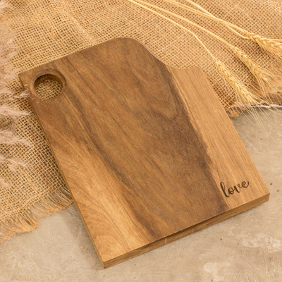 tabla de cortar de madera - Tabla para cortar o servir madera hecha a mano en Guatemala.