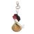 Cotton keychain, 'The Countryside' - Colorful Cotton Doll Keychain Hand-Woven in Costa Rica