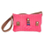 Handwoven sling bag, 'Floral Aroma' - Eco-Friendly Handwoven Sling Bag in Pink with Worry Doll thumbail
