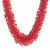 Beaded statement necklace, 'Red Textures' - Red Beaded Statement Necklace Hand-Crafted in Guatemala thumbail