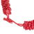 Beaded statement necklace, 'Red Textures' - Red Beaded Statement Necklace Hand-Crafted in Guatemala (image 2f) thumbail