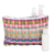 Handwoven toiletry bag, 'Color Explosion' - Eco-Friendly Hand-Woven Recycled Vinyl Cord Toiletry Bag (image 2c) thumbail