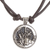 Collar colgante de níquel - Collar con colgante de níquel con temática de astrología maya con signo Aj