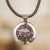Nickel pendant necklace, 'Kawok Emblem' - Mayan Astrology-Themed Pendant Necklace with Kawok Sign