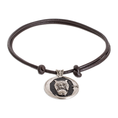 Nickel pendant necklace, 'Kame Emblem' - Mayan Astrology-Themed Pendant Necklace with Kame Sign