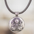 Nickel pendant necklace, 'Ajpu Emblem' - Mayan Astrology-Themed Pendant Necklace with Ajpu Sign