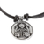 Nickel pendant necklace, 'Ajpu Emblem' - Mayan Astrology-Themed Pendant Necklace with Ajpu Sign