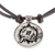 Nickel pendant necklace, 'K'at Emblem' - Mayan Astrology-Themed Pendant Necklace with K'at Sign