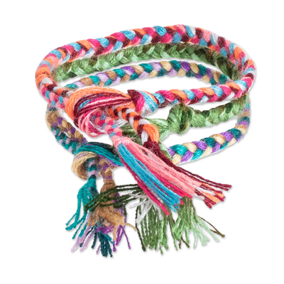 Braided friendship bracelets, 'Forever Loyal' (set of 3) - 3 Colorful Braided Friendship Bracelets Made in Guatemala