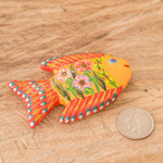 Ceramic magnets, 'Marine Festival' (set of 4) - Set of 4 Fish-Themed Hand-Painted Colorful Ceramic Magnets