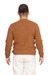 Men's cotton pullover sweater, 'Sporting Elegance in Sepia' - Men's Sepia Cotton Pullover Sweater Knit in Guatemala (image 2c) thumbail