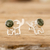 Jade button earrings, 'Serenity Trunks' - Elephant-Themed Green Jade Button Earrings from Guatemala (image 2b) thumbail
