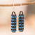 Ohrhänger aus Glasperlen - Strahlend blaue Glasperlen-Ohrhänger aus El Salvador