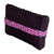 Caja de regalo seleccionada, 'Plush Purple': set de regalo con bufanda morada, bolso de mano tejido a mano y aretes