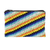 Beaded coin purse, 'Caramel Stripes' - Handcrafted Beaded Coin Purse with Colorful Stripes