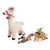 Crocheted cotton decorative accent, 'Festive Llama' - Crocheted Cotton Decorative Accent of colourful Llama