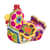 Crocheted cotton decorative accent, 'Rainbow Hen' - Colorful Hen-Shaped Crocheted Cotton Decorative Accent