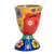 Ceramic flower pot, 'Vivacious Nature' - Whimsical Hand-Painted Red and Blue Ceramic Flower Pot (image 2c) thumbail