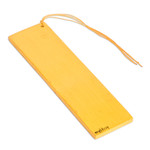 Wood bookmark, 'Vintage Door in Orange' - Hand-Painted Cedar Wood Antique Door Bookmark in Orange