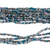 Glass beaded long necklace, 'Trendy Mist' - Handcrafted Grey and Turquoise Glass Beaded Long Necklace (image 2d) thumbail
