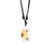 Natural flower pendant necklace, 'Sunrise Daisy' - Yellow Natural Daisy Flower and Resin Pendant Necklace
