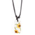 Natural flower pendant necklace, 'Adoration Sunflower' - Yellow Natural Sunflower and Resin Pendant Necklace