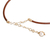 collar con colgante de perlas cultivadas - Collar con colgante con perlas cultivadas y detalles en alambre trenzado