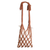 Cotton macrame tote bag, 'Happy Day in Brown' - Cotton Macrame Tote Bag in Ivory and Brown from El Salvador