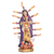 Wood sculpture, 'Queen of Guadalupe' - Handcrafted Floral Our Lady of Guadalupe Pinewood Sculpture thumbail